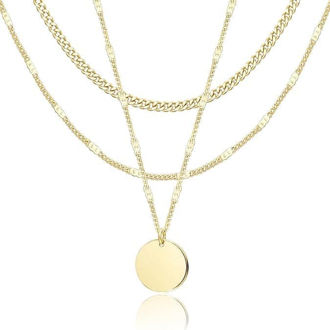 Layered Choker Necklace for Women, Trendy Chains for Women,