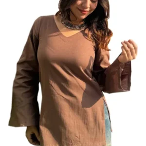 GULABI TAANA Cotton Short Kurti for Women